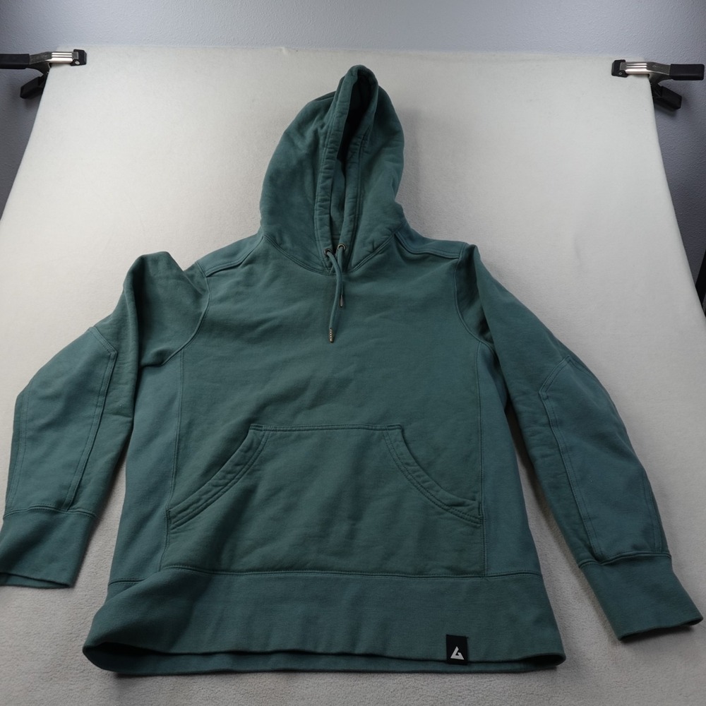 American Giant Classic Pullover Hoodie Mens M Green Heavyweight Made USA